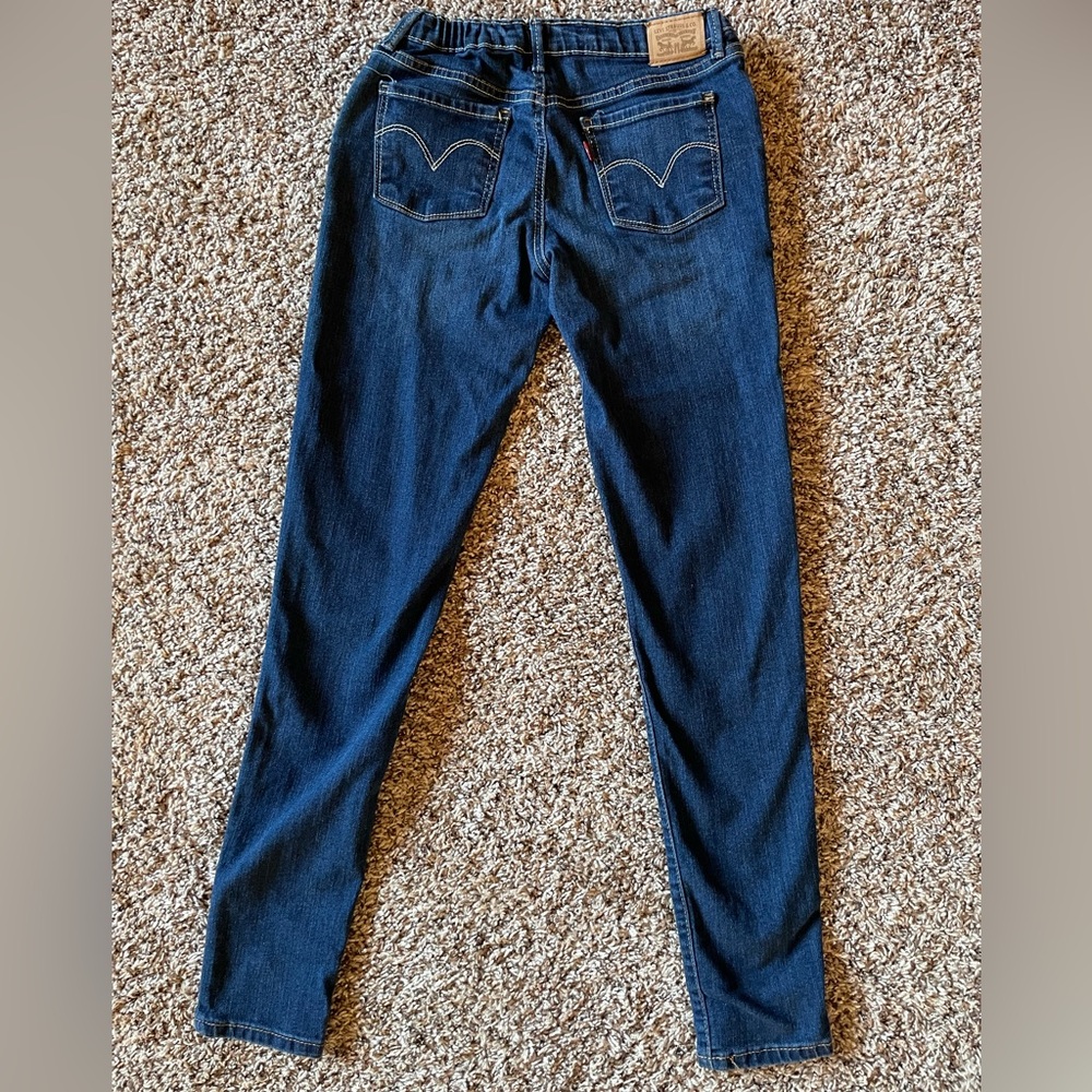 Levi’s 710 Super Skinny Jeans Dark Wash Girls Size 16 Regular EUC